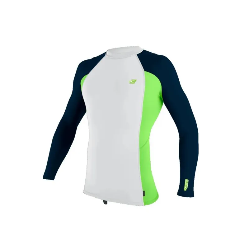 O'Neill Premium Skins L/S Sun Shirt White/Dayglo